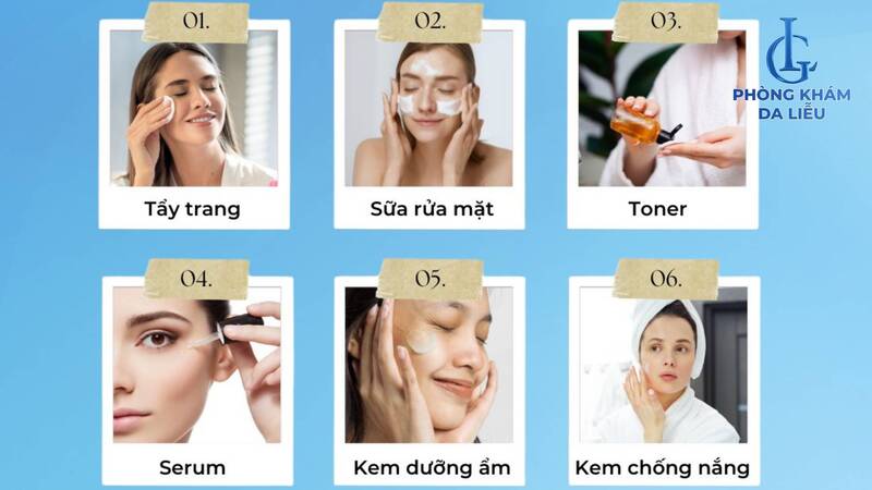 các bước skin care