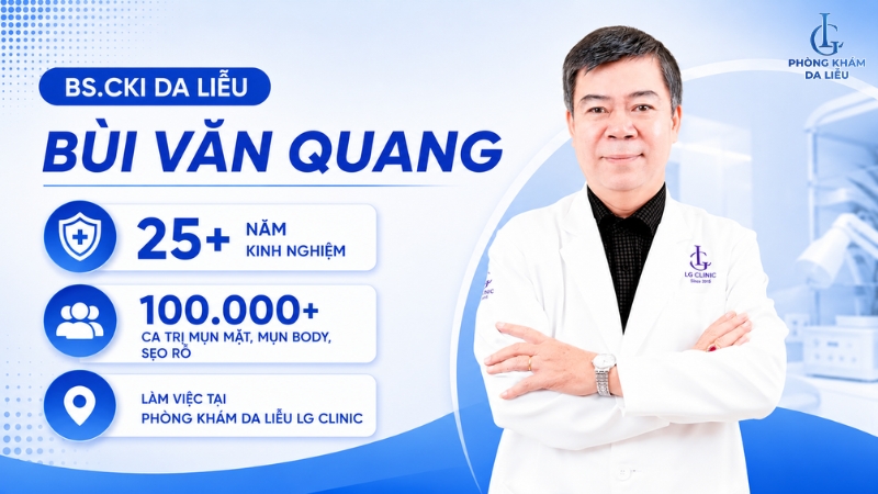 Bác sĩ da liễu trị mụn tphcm