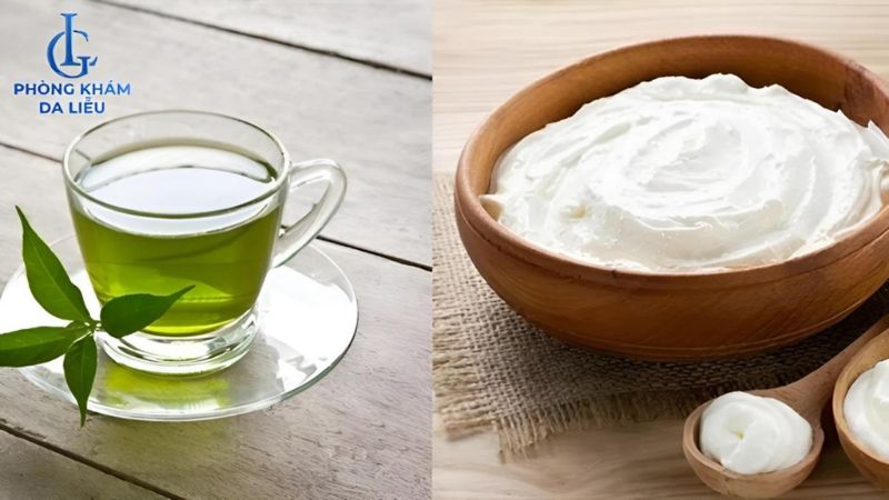 baking soda kết hợp trà xanh