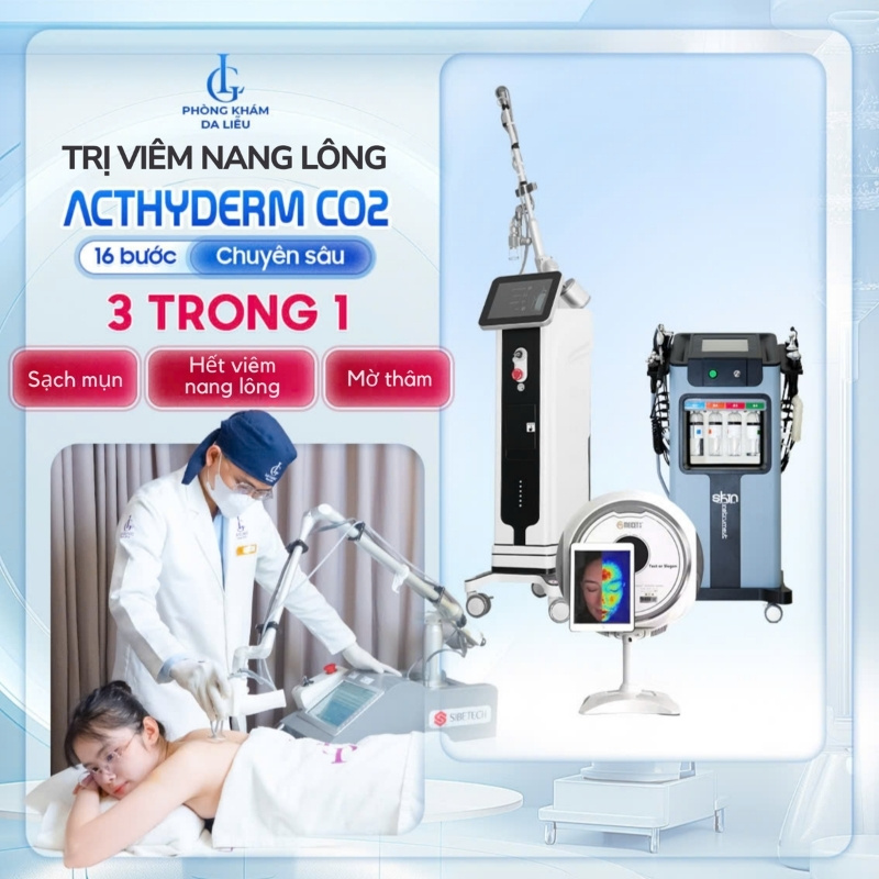 điều trị viêm nang lông công nghệ cao