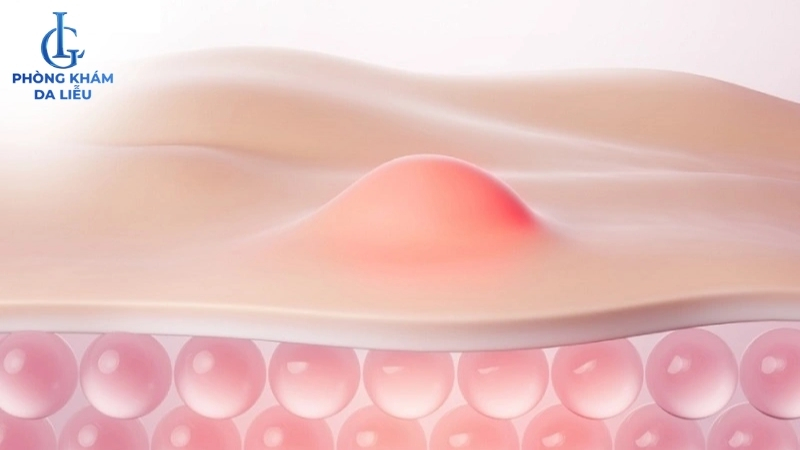 mụn nhọt ở lưng hình thành do vi khuẩn tích tụ