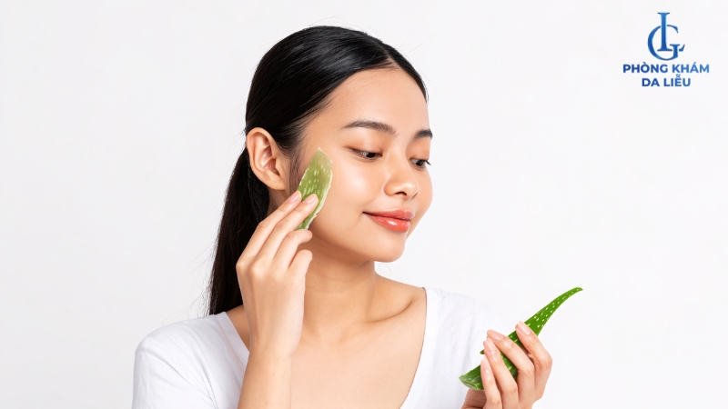 Đắp nha đam trị mụn