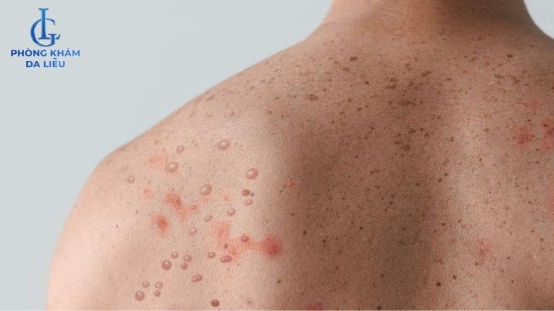 mụn trứng cá ở lưng nặng