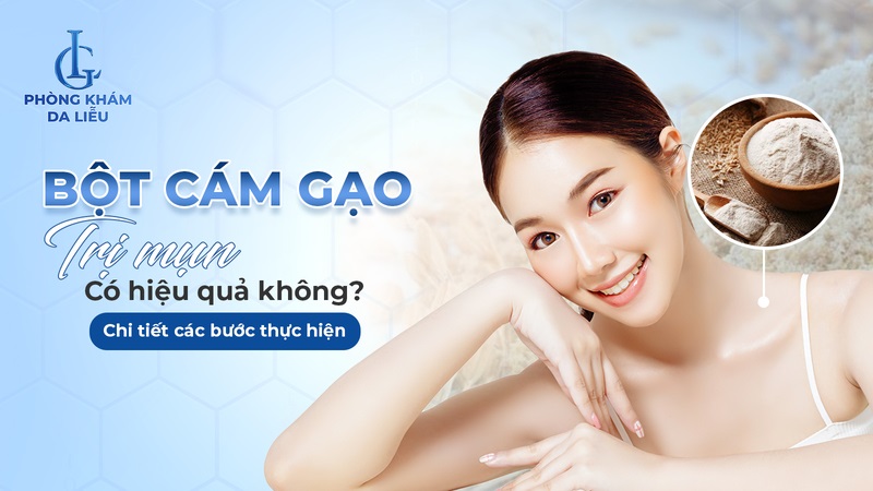 Bột cám gạo trị mụn