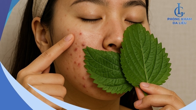 Cách trị mụn bằng lá tía tô hiệu quả