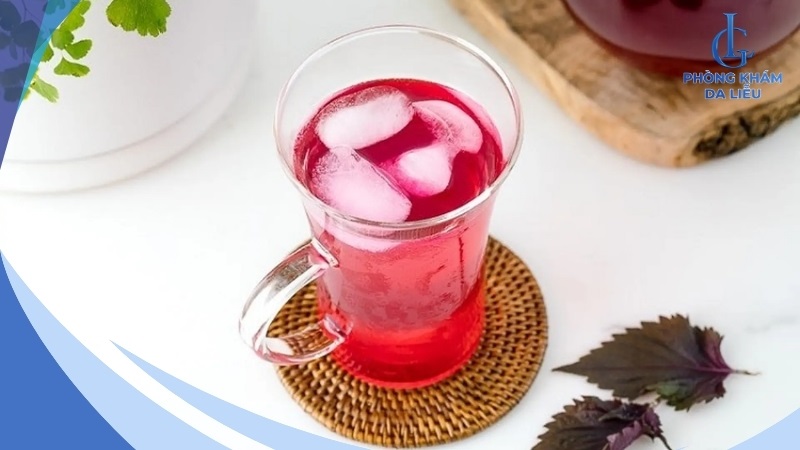 Uống nước tía tô thanh lọc cơ thể