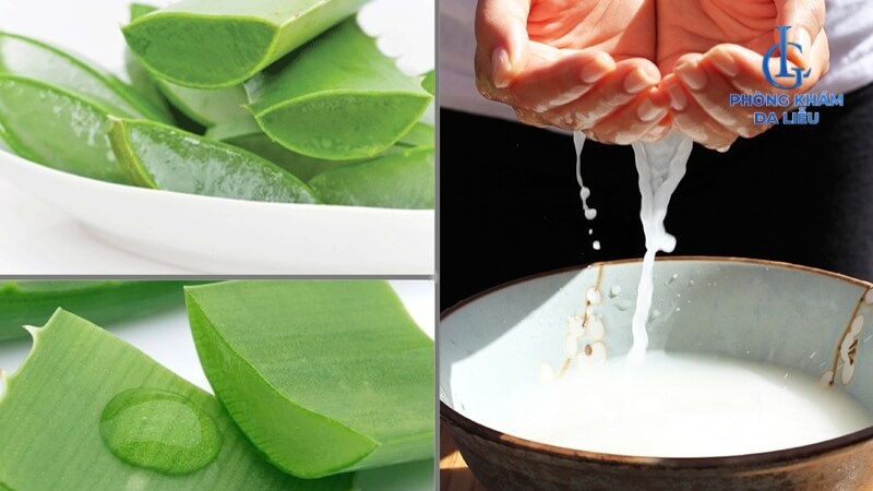 Nha đam và nước vo gạo