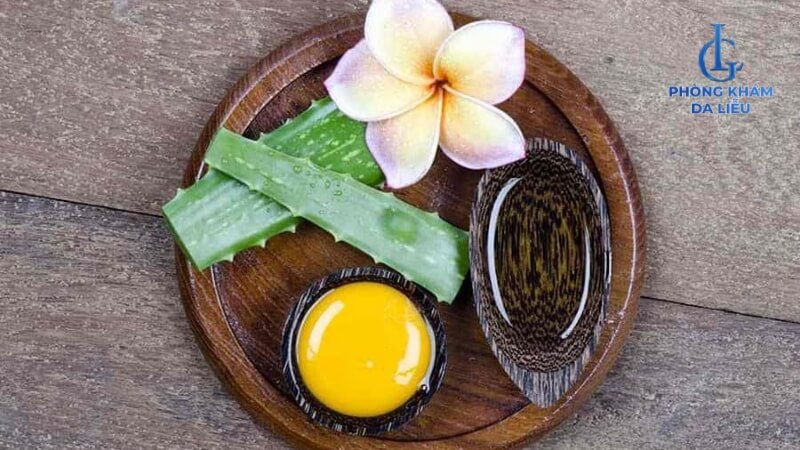 Nha đam và lòng đỏ trứng gà
