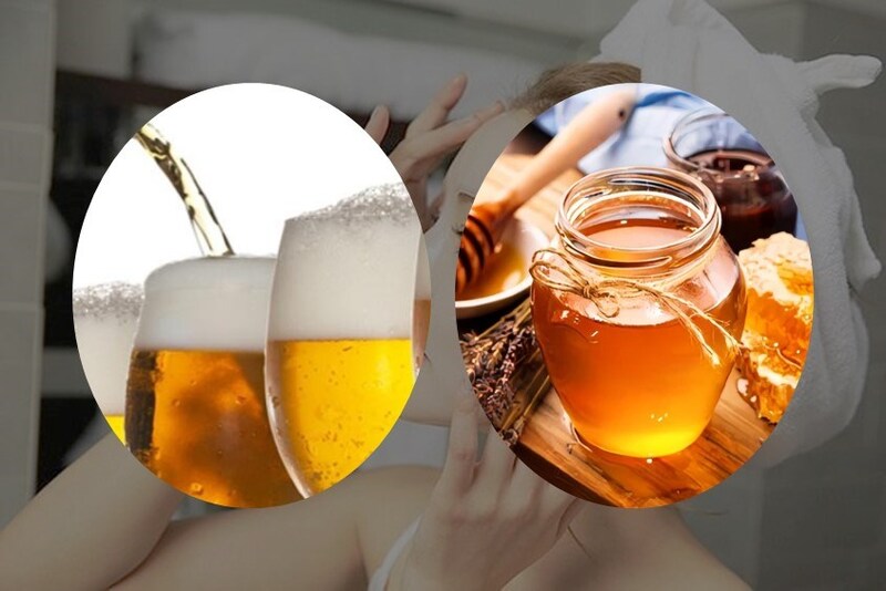 Kết hợp bia và mật ong tạo thành mặt nạ dưỡng da
