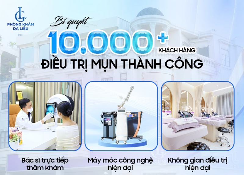 Phòng khám da liễu LG trị mụn gò vấp uy tín