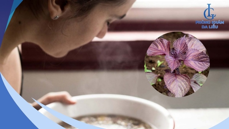 xông mặt trị mụn