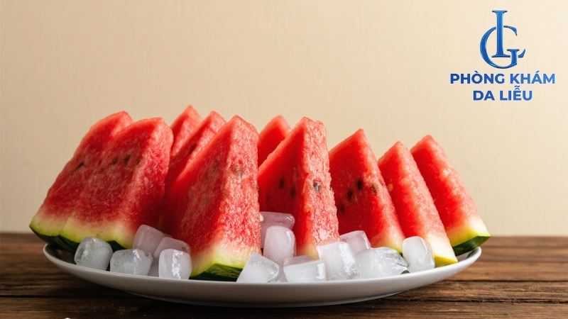 dưa hấu ướp đá