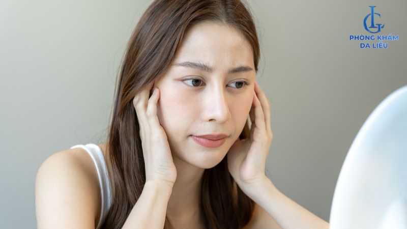 sờ tay lên mặt