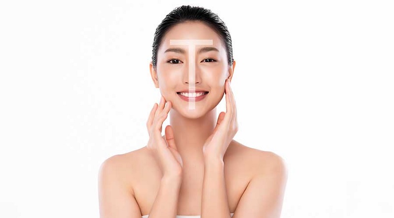 vùng chữ T trên mặt