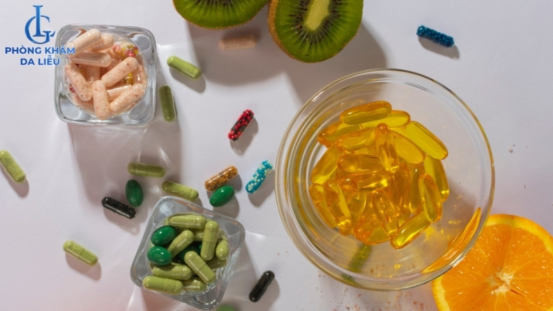bổ sung vitamin C hỗ trợ điều trị sẹo lõm tại nhà