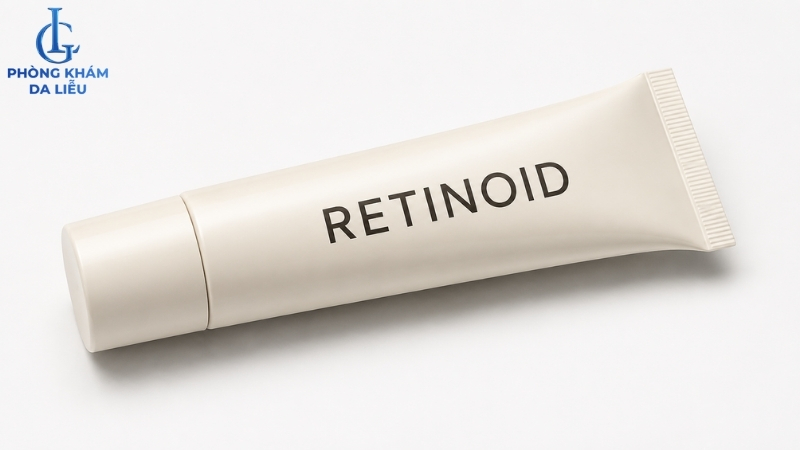 sử dụng retinoid điều trị sẹo lõm lâu năm tại nhà