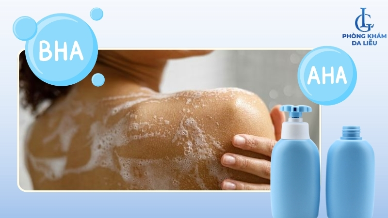 làm sạch mụn đầu đen ở lưng