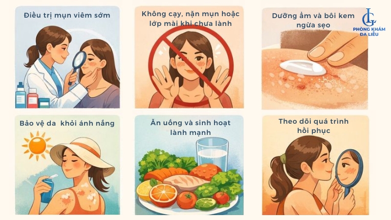 phòng ngừa sẹo lõm tại nhà