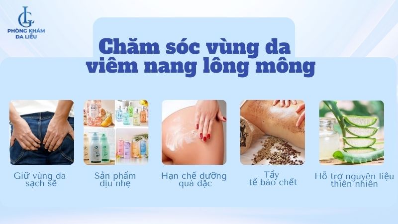 viêm lỗ chân lông ở mông