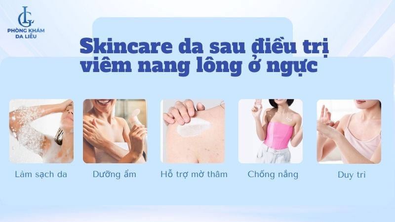 chăm sóc da viêm nang lông ngưc