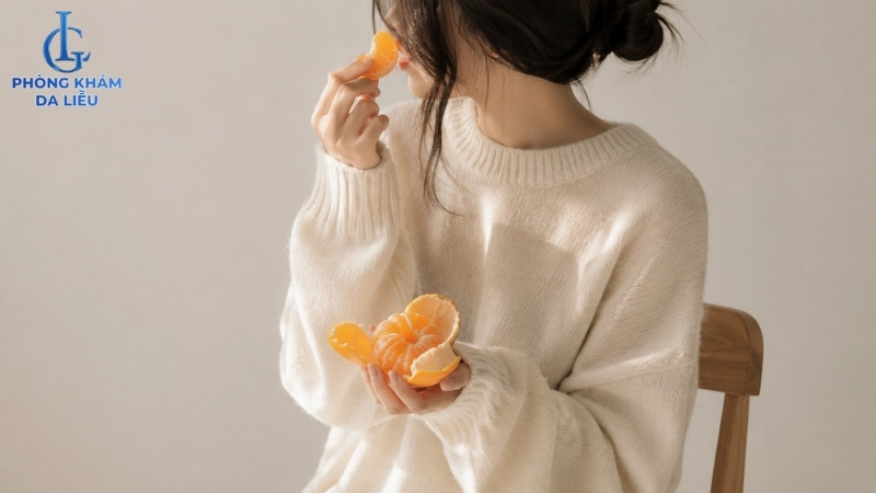 bổ sung vitamin c để trị nám da sau sinh