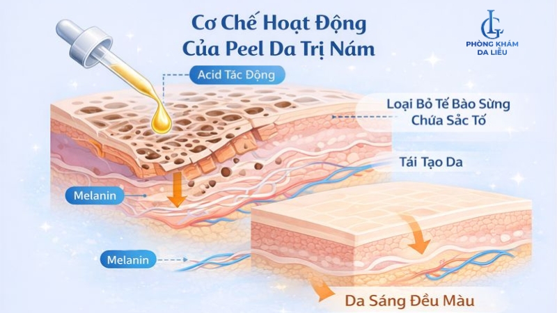 peel da trị nám
