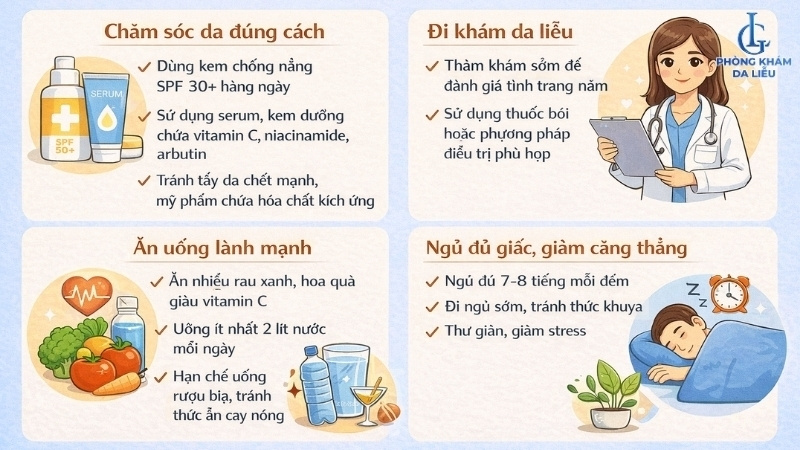 dấu hiệu bị nám da là gì