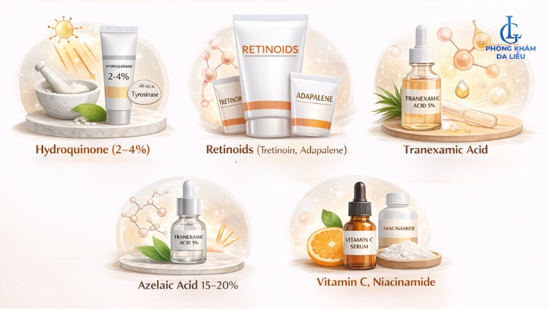 điều trị nám ở sống mũi