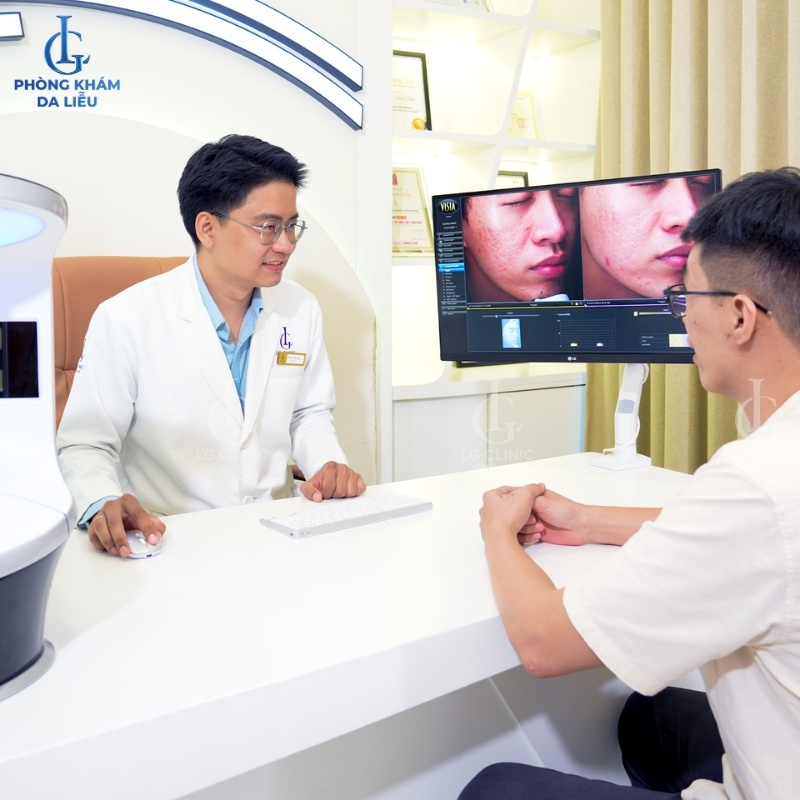 thăm khám trị sẹo rỗ cho nam