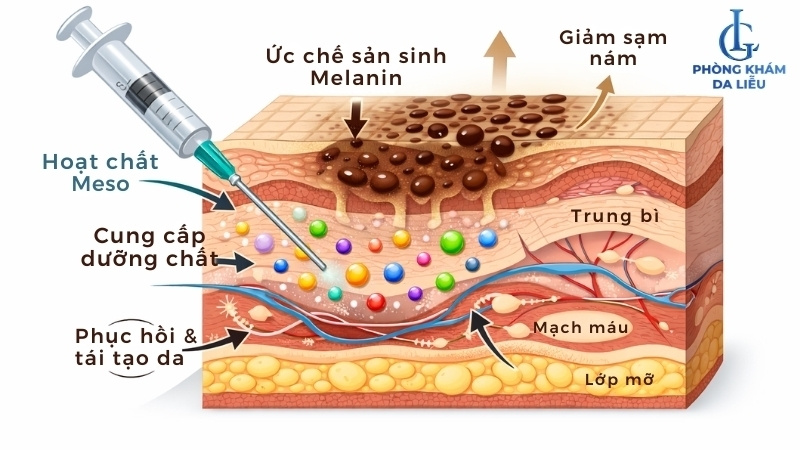 tiêm meso trị nám da