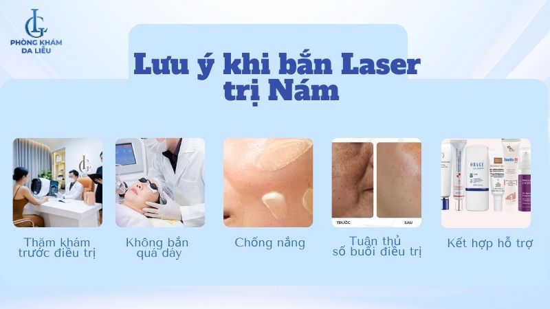 lưu ý khi trị nám