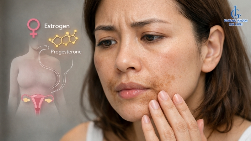 bị nám quanh miệng