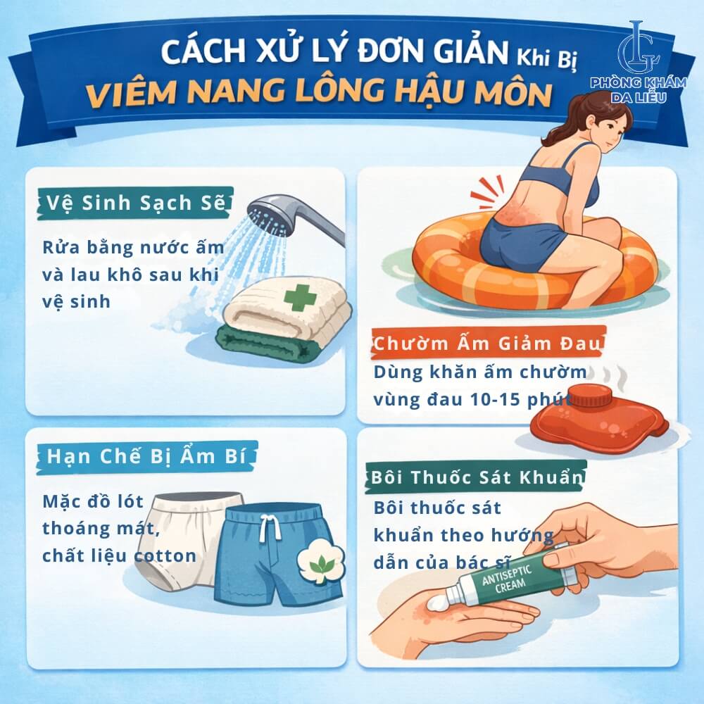 điều trị viêm nang lông ở hậu môn