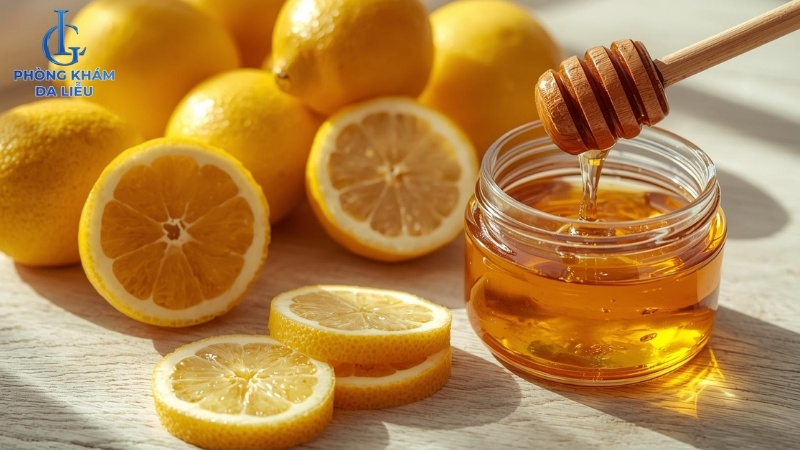 mặt nạ chanh và mật ong trị nám đồi mồi
