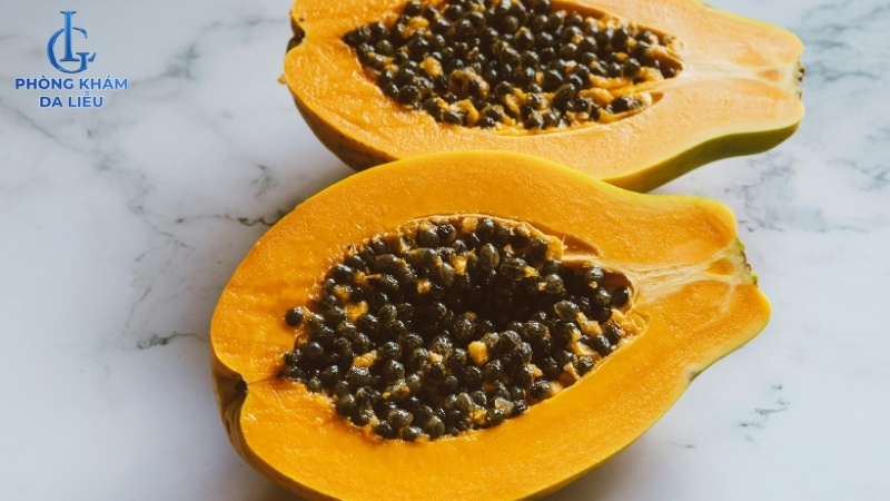 mặt nạ đu đủ trị nám đồi mồi