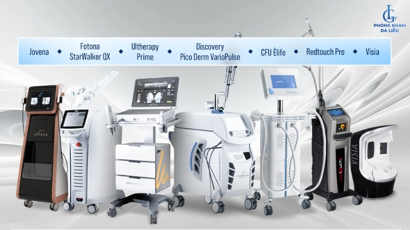 cơ sở vật chất phòng khám da liễu lg clinic tân phú