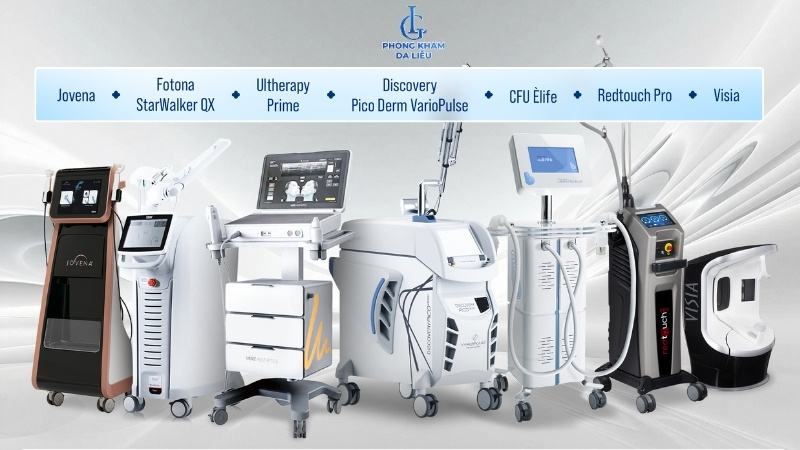 máy móc phòng khám da liễu lg clinic bình dương