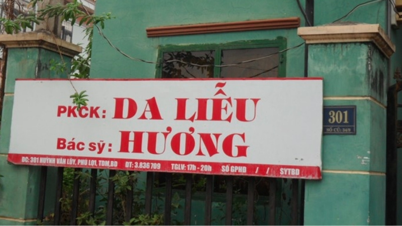 phòng khám da liễu bác sĩ hương