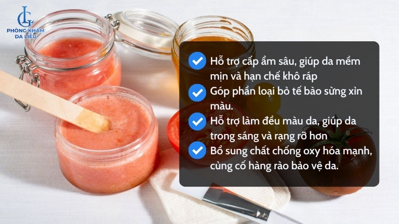 Lợi ích của mặt nạ cà chua