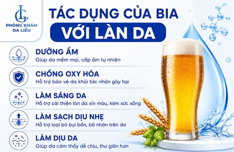 cách trị nám da bằng bia