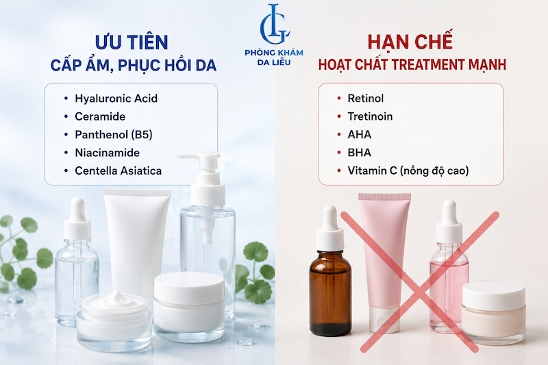 chăm sóc da sau khi điều trị nám bằng laser