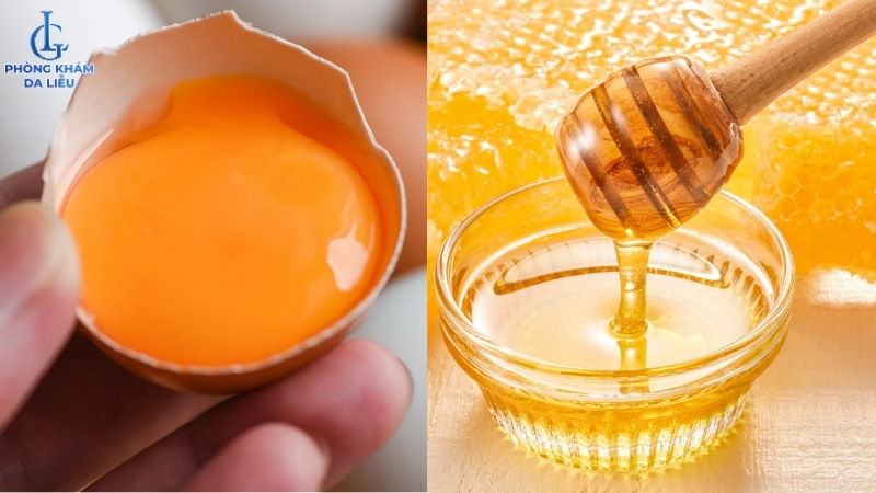 Mặt nạ trứng gà và mật ong