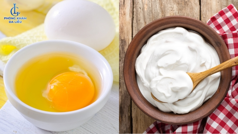 Mặt nạ trứng gà trị nám kết hợp sữa chua