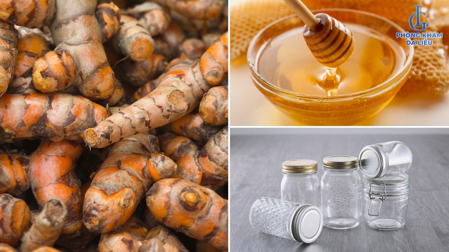 nguyên liệu của nghệ ngâm mật ong trị nám da