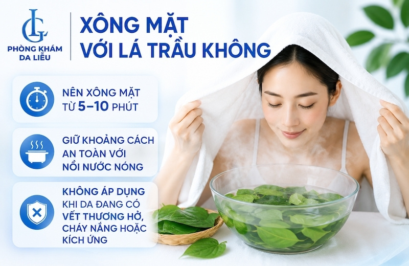 Xông mặt với lá trầu