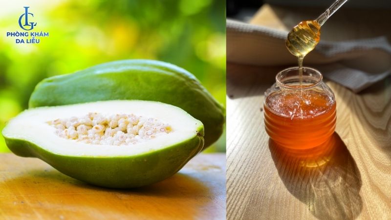 Cách trị nám bằng đu đủ xanh và mật ong