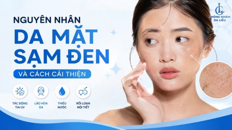 Da mặt sạm đen là gì? Nguyên nhân, dấu hiệu và cách cải thiện