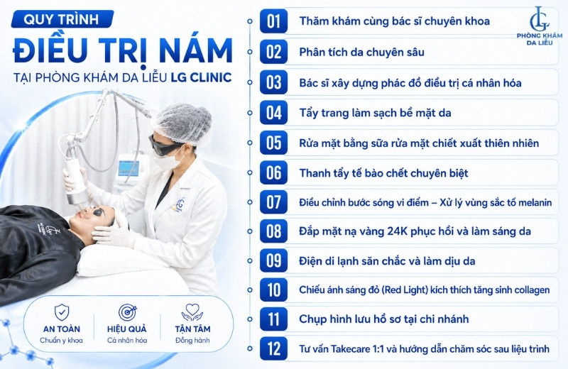 điều trị nám da chân bằng công nghệ cao