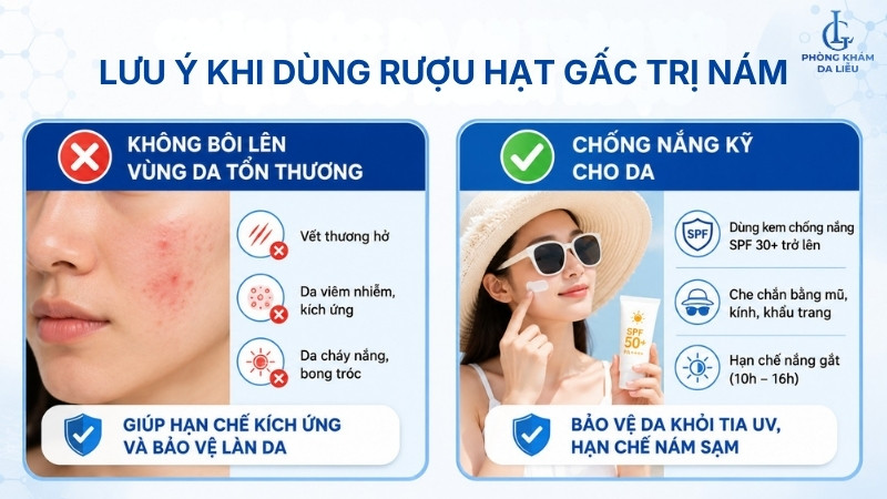 lưu ý khi dùng hạt gấc trị nám