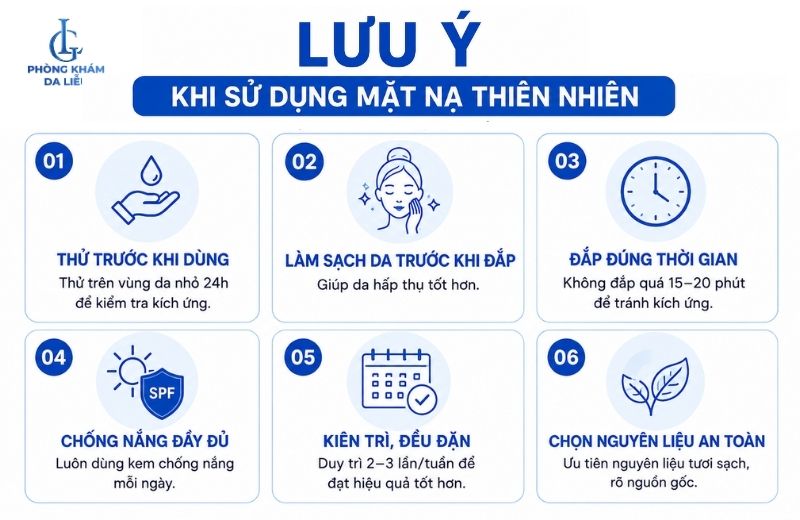 lưu ý khi dùng mặt nạ trị nám tàn nhang